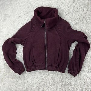 Lululemon Plush Times Jacket Heathered Dark Adobe / Dark Adobe